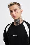 Erkek Born Again Sweatshirt Siyah-Ekru