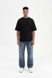 Erkek Basic Super Pamuklu Oversize Tişört Siyah