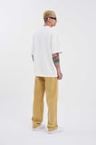 Erkek Relaxed Baggy Jean Pantolon Altın