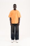 Erkek Basic Baloon Fit Baggy Jean Pantolon Mavi-Kahverengi