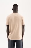 Erkek Stylish Basic Oversize Modal Tişört Açık Bej