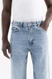 Erkek Straight Fit Jean Pantolon Açık Mavi