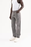 Erkek Straight Fit Jean Pantolon Gri