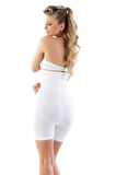 Kadın Beyaz Yüksek Bel Double Paçalı Korse