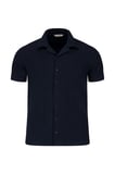 Lacivert Regular Fit Apaş Yaka Gömlek | L