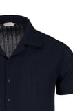 Lacivert Regular Fit Apaş Yaka Gömlek | XL