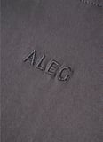 Aleg Antrasit Erkek Oversize Logo Baskılı T-Shirt ALG25023 18-0601 Alegion T-Shirt