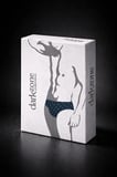 Erkek Çam Ağacı Desenli Lacivert Pamuklu Klasik Slip Külot
