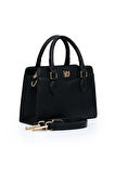 Orta Boy Günlük Uzun Askılı Tote Tasarım Kadın El ve Omuz Çantası LV930977 Siyah