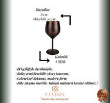 Cuvesta Modern El Yapımı Bakır Oksit Renk Kokteyl Bardak 20x8cm