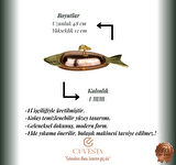 Cuvesta Modern El Yapımı Bakır Balık Servis Tabağı 50cm