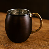 Cuvesta Modern El Yapımı Klasik Bakır Bardak Oksit Renk 8x10cm