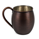 Cuvesta Modern El Yapımı Modern Bakır Bardak Oksit Renk 8x10cm