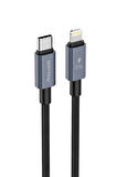 27W  Type-C to Lightning Şarj & Data Kablosu Siyah