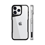 iPhone 15 Mat Lazer Telefon Kılıfı  Siyah