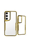 Samsung Galaxy S24 Ultra Mat Lazer Telefon Kılıfı  Gold