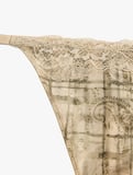 Dantelli Desenli Saten String Külot