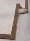 Vektör Sisal Halı Kaymaz Taban Silinebilir Yıkanabilir Modern Salon Mutfak Koridor Halısı Beyaz Jüt