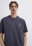 MJ Logo Detaylı Gri Tişört 0612885-70101