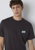 Mavi Logo Baskılı Kahverengi Tişört 0611714-70219