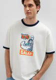 Baskılı Ekru Tişört 0620063-70057