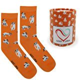 Silver Cat Socks – Desenli Unisex Soket Çorap