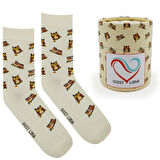 I Love Owl Socks – Desenli Unisex Soket Çorap
