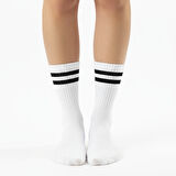 Gost Liria -5’li Beyaz Ribanalı Tenis Ünisex  Çemberli Çorap