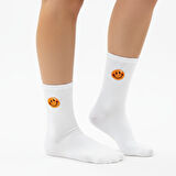 Gost Liria -5’li Beyaz Figürlü   Ribanalı Tenis Ünisex Çorap