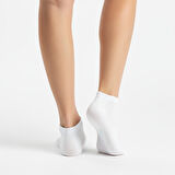 GOST LİRİA- Erkek Bambu  Beyaz Patik Çorap 4 lü Paket