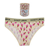 Gost Liria- İce Cream Desenli Kadın Slip Külot