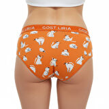 Gost Liria- Silver Cat Desenli Kadın Slip Külot