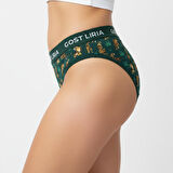 Tİger Desenli Kadın String Külot