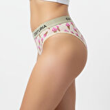 İce Cream Desenli Kadın String Külot