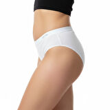  Premium Bambu Kadın Slip – 6’lı  Paket Beyaz