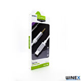 Global AX36 Type-C to 3.5mm Aux Ses Kablosu Siyah WNE0046