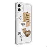 iPhone 12 Kılıf Kamera Korumalı Baskılı Arka Yüzey Klas Kapak