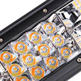 Off Road 3 Sıra 540W 5 modlu Modlu Led Lamba Beyaz Ve Turuncu 108 cm 3030 Cree Led