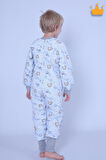 Babyhola 2-9 Yaş 2.5 Tog Elyaf Dolgulu Çocuk Uyku Tulumu Unisex Uzun Kollu Uyku Tulumu