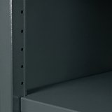 Lande Ziglat Serisi Kilitli Metal Home Office Dolabı %70 Perfore Kapaklı Antrasit Gri (RAL 7016) 450x450x450 mm