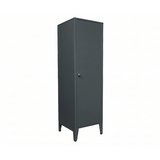 Alfafonet Ziglat Serisi Kilitli Metal Home Office Dolabı Metal Kapaklı Antrasit Gri (RAL 7016) 450x1500x450 mm