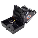 Alfafonet PTB Small 12 SC-SX/LC-DX Port Siyah Plastik Fiber Optik Duvar Tipi Sonlandırma Kutusu
