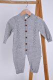 Babyhola Organik %100 Triko Kız Erkek Bebek Çocuk Bereli Tulum Takım 5717