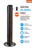 60W Sessiz Pervanesiz Kule Tipi Vantilatör Serinletici Dikey Uzaktan Kumandalı Aromaterapi Zaman Ayarlı Womidi TF-K4003RD