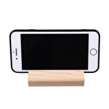 Ahşap Telefon Tutucu Telefon Standı  60 Adet Lazer Ve Uv Baskıya Uygun 8x8 cm