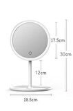 Dokunmatik Led Işıklı Usb Li Yuvarlak Masa Üstü Makyaj Aynası Makyaj Aynası Ledli