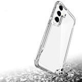 Galaxy S24 Plus Kılıf Kamera Çıkıntılı Lüx Şeffaf Silikon 