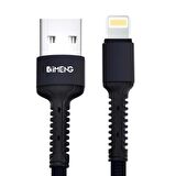 Global 3A UsbA to Lightning Pro Braided Data ve Hızlı Şarj Kablosu Siyah