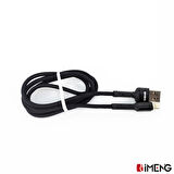 Global 3A UsbA to Lightning Pro Braided Data ve Hızlı Şarj Kablosu Siyah
