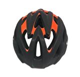 Zozo MV29 Işıklı Kask Siyah/Turuncu L